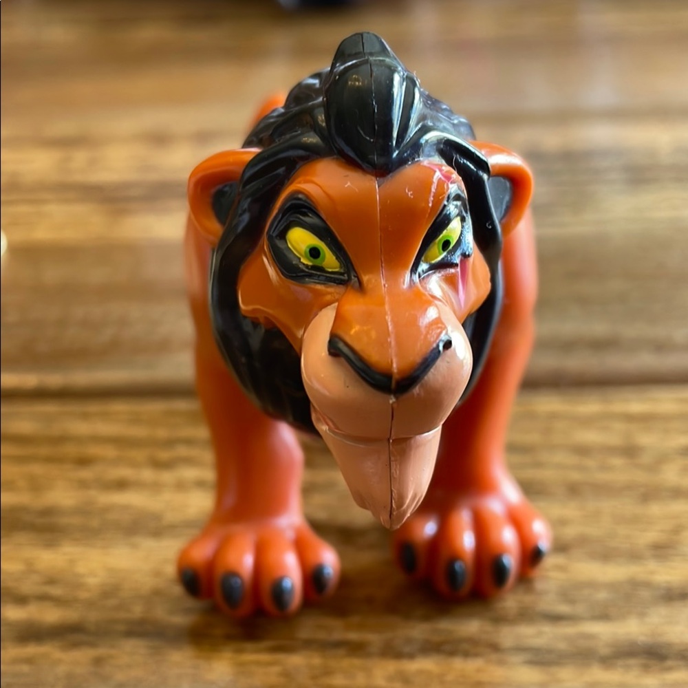 Vintage Disney Lion King Burger King Scar Jointed Plastic Toy